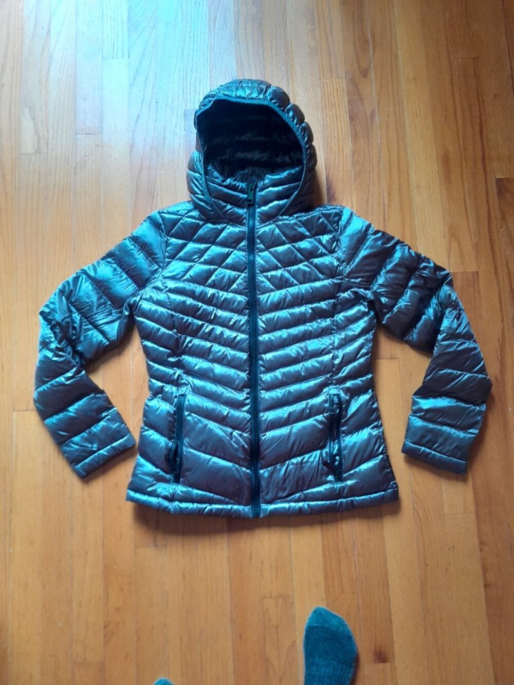Calvin Klein Packable Premium Down Blend Coat, Womans S Silver